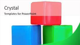  Presentation with half white and half bright coloured - Audience pleasing PPT layouts consisting of bright blocks isolated on white backdrop and a white colored foreground