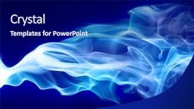  Presentation with smoke - Presentation consisting of bright blue smoke background and a black colored foreground