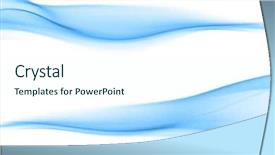  Presentation with abstract swirl - Beautiful theme featuring bright blue turquoise smoke flowing backdrop and a cool aqua colored foreground