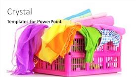 Presentation with bright white - Audience pleasing PPT theme consisting of bright-clothes-in-a-laundry backdrop and a white colored foreground