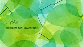  Presentation with skeletons - Audience pleasing PPT theme consisting of bright color leaf skeletons seamless background backdrop and a yellow colored foreground