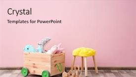  Presentation with children of color - Slide set featuring bright color wall interior details background and a lemonade colored foreground