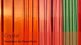  Presentation with colorful fabric - PPT layouts with bright-colored-striped-fabric-background background and a red colored foreground