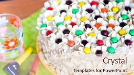  Presentation with diversity bright colors - Slide deck consisting of bright colorful flowers as decoration background and a  colored foreground