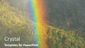  Presentation with good - Beautiful PPT layouts featuring bright-colorful-natural-rainbow-good backdrop and a violet colored foreground