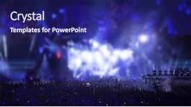  Presentation with festival - Cool new theme with bright colorful stage light backdrop and a navy blue colored foreground