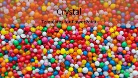  Presentation with sprinkles - Slide set consisting of bright colors - candy sprinkles in full-frame background background and a red colored foreground