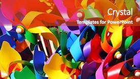  Presentation with windmills - Slide deck featuring bright colors - colorful windmills background and a crimson colored foreground