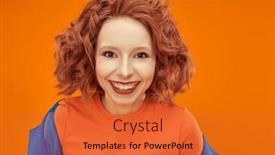  Presentation with blue orange - Presentation theme consisting of bright-colors-portrait-of-beautiful background and a red colored foreground