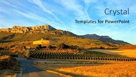  Presentation with journey - Slide set consisting of bright-flaming-colors background and a arctic colored foreground