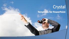  Presentation with bright future - Presentation theme enhanced with bright future - looking ahead background and a teal colored foreground