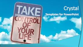  Presentation with bright future - Slides with bright future - take control of your life background and a teal colored foreground