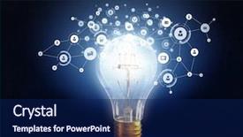  Presentation with bright future - Cool new theme with bright future - wireless connection concept mixed media backdrop and a navy blue colored foreground