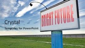  Presentation with future plan - Colorful presentation theme enhanced with bright future ahead planning backdrop and a light blue colored foreground