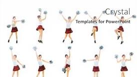  Presentation with team achievement - Audience pleasing slides consisting of bright group team achievement backdrop and a white colored foreground