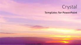  Presentation with horizon - Presentation having bright-horizon-magnificent-view background and a lemonade colored foreground