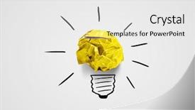  Presentation with inspiration - PPT theme with bright idea - search of inspiration background and a white colored foreground