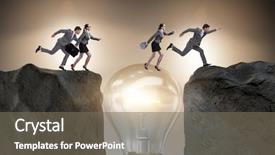  Presentation with problem solution idea concept 3d - Audience pleasing theme consisting of bright idea concept with business backdrop and a gray colored foreground