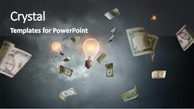  Presentation with success - Colorful slides enhanced with bright idea for success mixed backdrop and a dark gray colored foreground