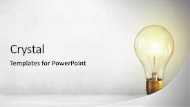  Presentation with idea of earth creation mixed - Presentation design consisting of bright idea for success mixed background and a white colored foreground