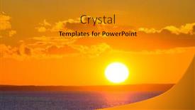  Presentation with fiery - Slide set consisting of bright illumination fiery disk background and a gold colored foreground