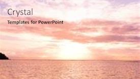  Presentation with illumination - Slide set having bright-illumination-magnificent-view background and a pink colored foreground