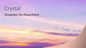  Presentation with illumination - Cool new slide set with bright illumination setting into the sea backdrop and a light blue colored foreground