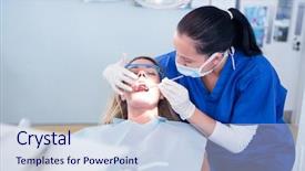  Presentation with patients - Amazing theme having bright light at the dental backdrop and a lemonade colored foreground