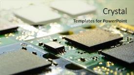  Presentation with circuit board - Audience pleasing slide set consisting of bright light computer technology concept backdrop and a soft green colored foreground