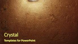  Presentation with bulb - Cool new theme with bright light on vintage textured backdrop and a tawny brown colored foreground