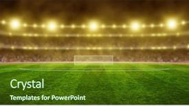  Presentation with green lights - Slide set enhanced with bright lights and green background and a tawny brown colored foreground