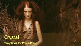  Presentation with art - Colorful slide set enhanced with bright make up with dry backdrop and a tawny brown colored foreground