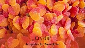  Presentation with jellies - Slide deck featuring bright-multi-colored-candy background and a  colored foreground
