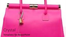  Presentation with pink gold - Beautiful slide deck featuring bright-neon-pink-bag backdrop and a coral colored foreground