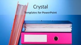  Presentation with table napkin folding - Amazing theme having bright office folders on wooden table on blue background backdrop and a light blue colored foreground