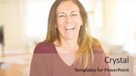  Presentation with beautiful black women smiling - PPT layouts enhanced with bright older agees - beautiful middle age woman smiling background and a coral colored foreground