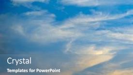  Presentation with blue orange - Theme consisting of bright-orange-sun-against-beautiful and a teal colored foreground