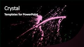  Presentation with paint - Slide set consisting of bright paint splat design background and a black colored foreground