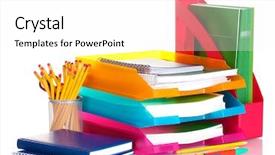  Presentation with bright white - Amazing presentation having bright paper trays and stationery backdrop and a white colored foreground