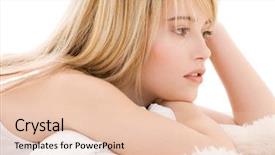  Presentation with half white and half bright coloured - Beautiful presentation featuring bright picture of lovely teenage backdrop and a lemonade colored foreground