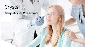  Presentation with plastic and environment - Colorful presentation design enhanced with bright picture of male plastic backdrop and a light gray colored foreground