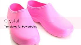  Presentation with bright white - Slide deck having bright-pink-galoshes-isolated background and a coral colored foreground