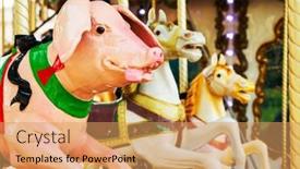  Presentation with sports table tennis two ping - Amazing slides having bright-pink-pig-and-two backdrop and a coral colored foreground