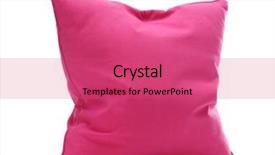  Presentation with bright white - Presentation theme consisting of bright pink pillow isolated on white background and a coral colored foreground