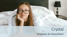  Presentation with 4 years old children and doctor - Amazing presentation design having bright portrait of a 12 backdrop and a sky blue colored foreground