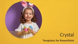  Presentation with bright yellow - Theme having bright purple and yellow background and a yellow colored foreground