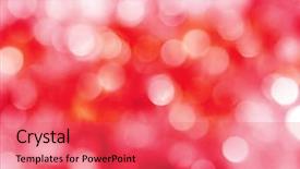  Presentation with red sparkle - Presentation having bright red pink white holiday background and a red colored foreground