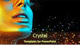  Presentation with glowing skin - Beautiful presentation featuring bright sparkles colorful neon light backdrop and a wine colored foreground