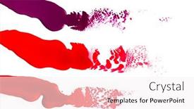  Presentation with spills - Audience pleasing slide set consisting of bright-spills-of-paint-isolated backdrop and a sky blue colored foreground