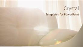  Presentation with curtains - PPT theme having bright-spot-of-light-against background and a cream colored foreground